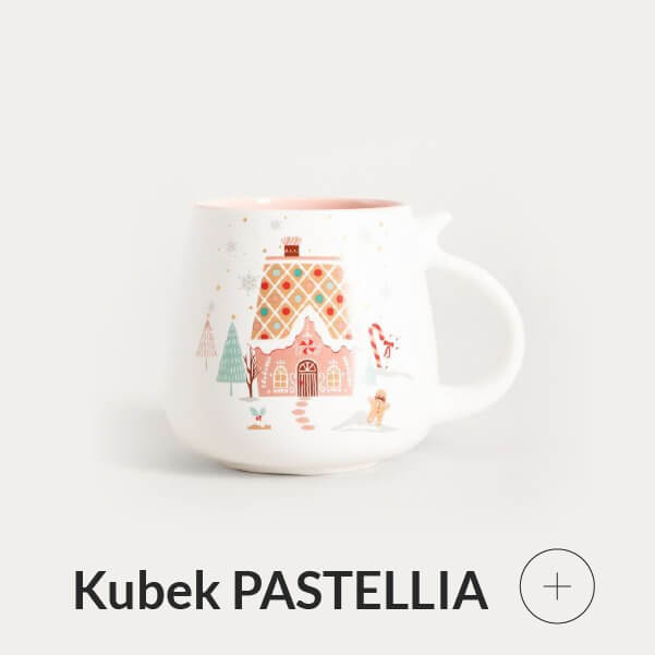 Kubek świąteczny z domkiem