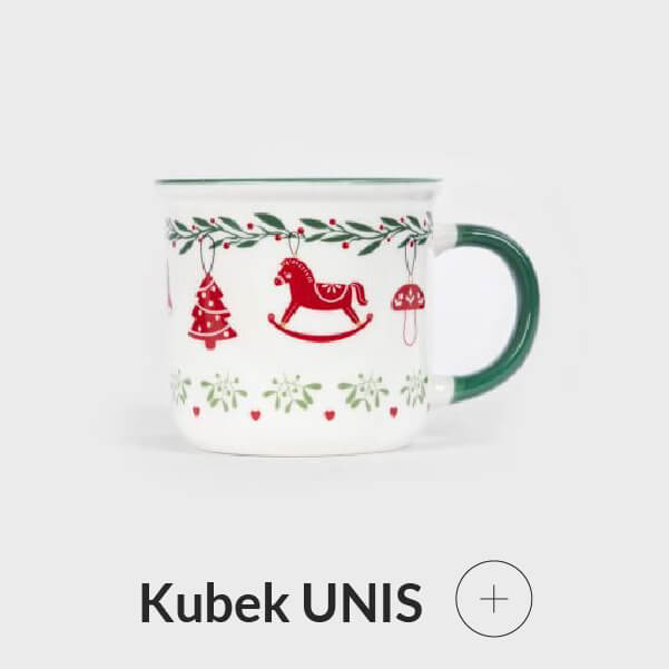 Kubek w świąteczny wzór zielony