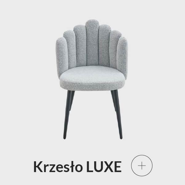 Krzesło w kształcie muszli szare