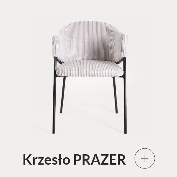 Krzesło sztruksowe szare
