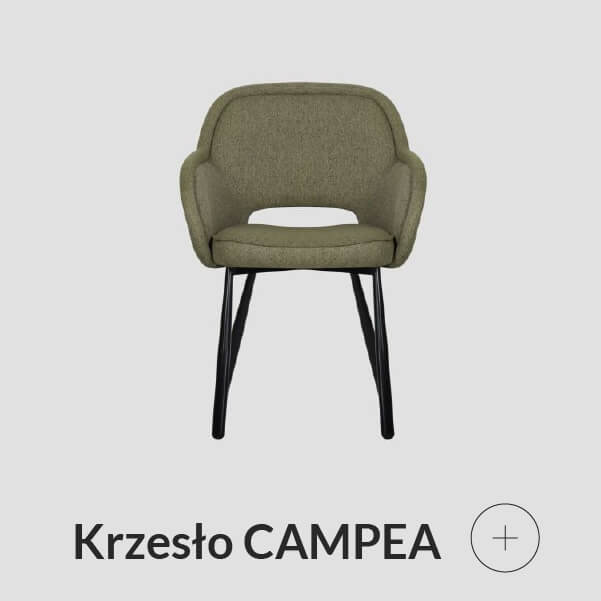 Krzesło tapicerowane zielone