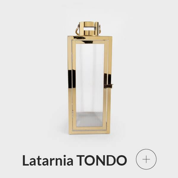 Latarnia szklana złota