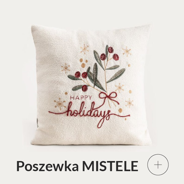 Poszewka świąteczna z napisem