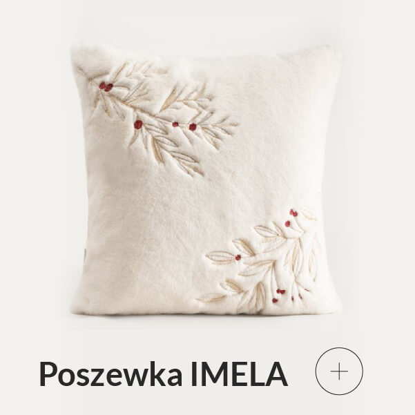 Poszewka świąteczna z gałązkami