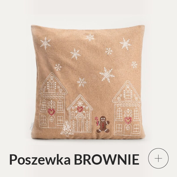 Poszewka świąteczna z piernikami