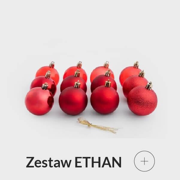 Bombki choinkowe czerwone