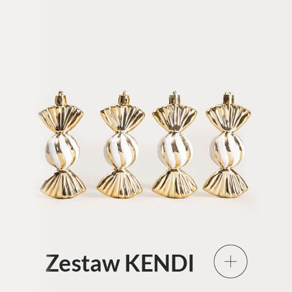 Bombki choinkowe cukierki złote
