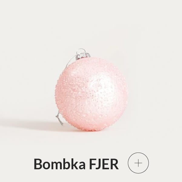 Bombka choinkowa pastelowo różowa