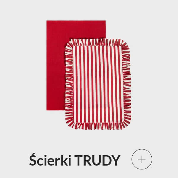 Ścierki świąteczne w paski czerwone