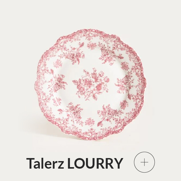 talerz deserowy porcelanowy