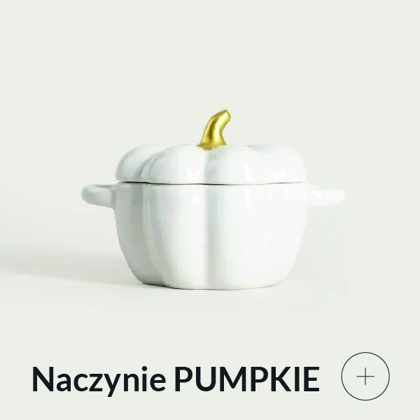 naczynie żeliwne emaliowane w kształcie dyni