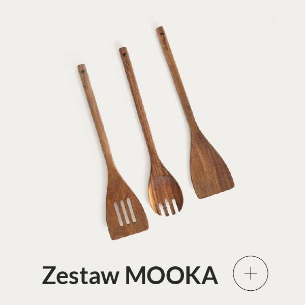 zestaw akcesoriów kuchennych drewnianych