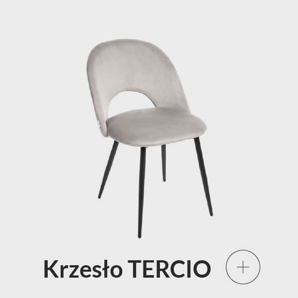 Krzesło welurowe szare