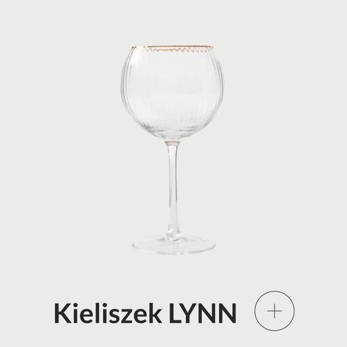 Kieliszek ze złotym rantem