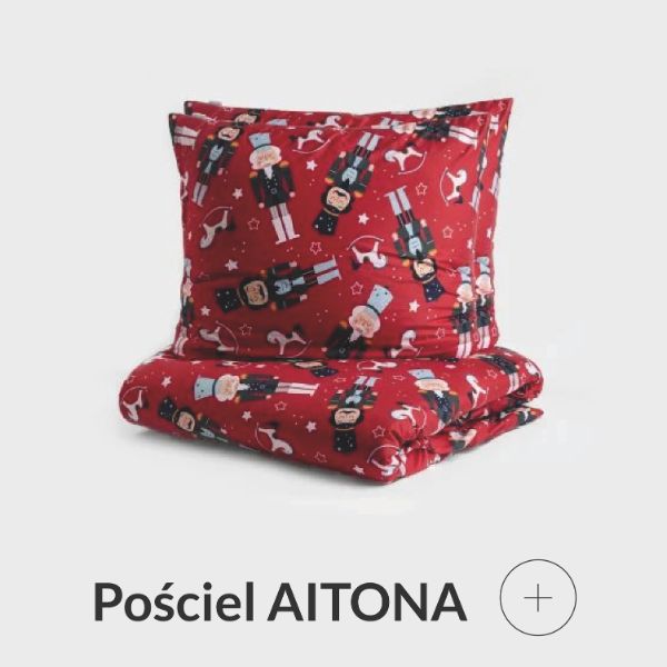 Pościel świąteczna Dziadek do orzechów czerwona