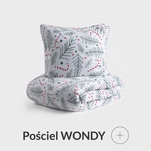 Pościel świąteczna w gałązki