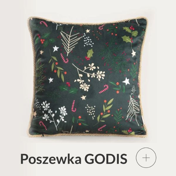 Poszewka świąteczna zielona