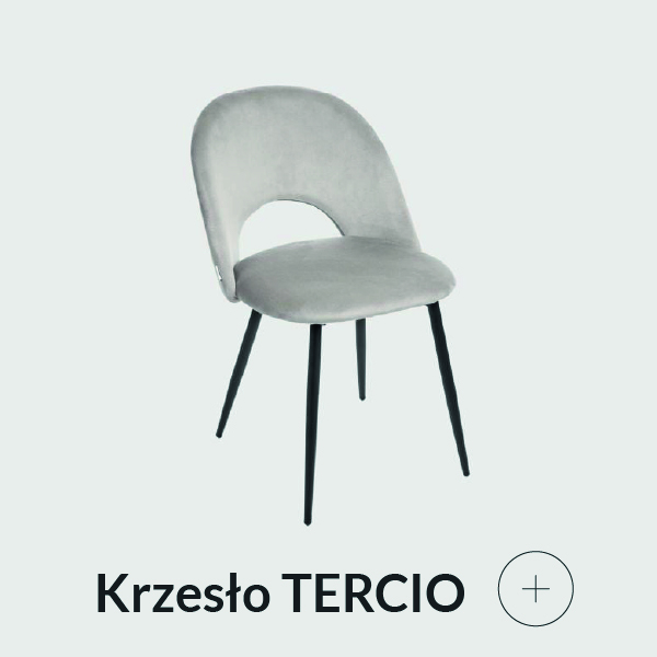 Krzesło welurowe szare