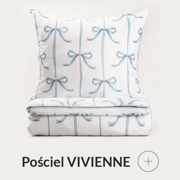 Pościel w niebieskie kokardki