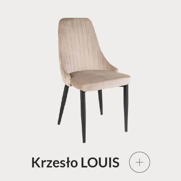 Krzesło welurowe beżowe