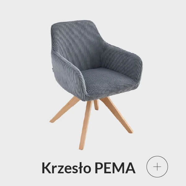 Krzesło sztruksowe szare