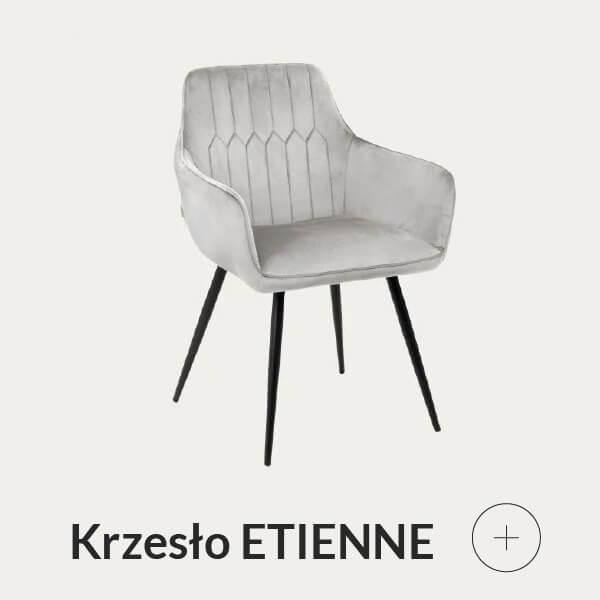 Krzesło szare welurowe z podłokietnikami