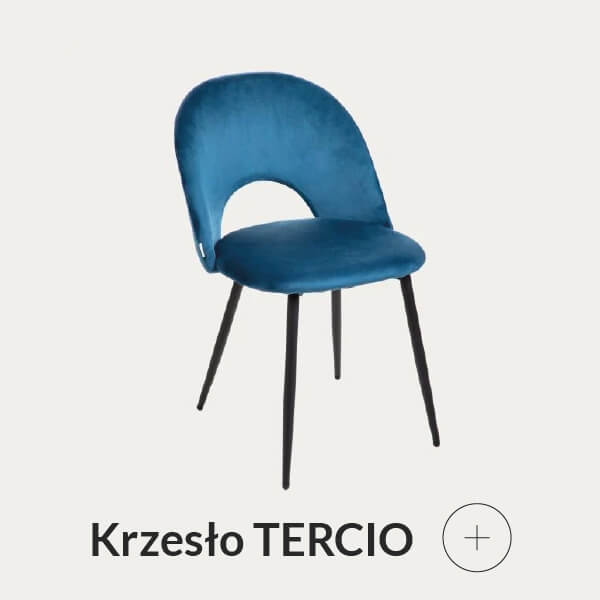 Krzesło welurowe granatowe
