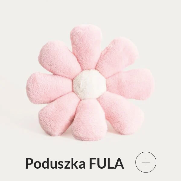 Poduszka w kształcie kwiatka różowa