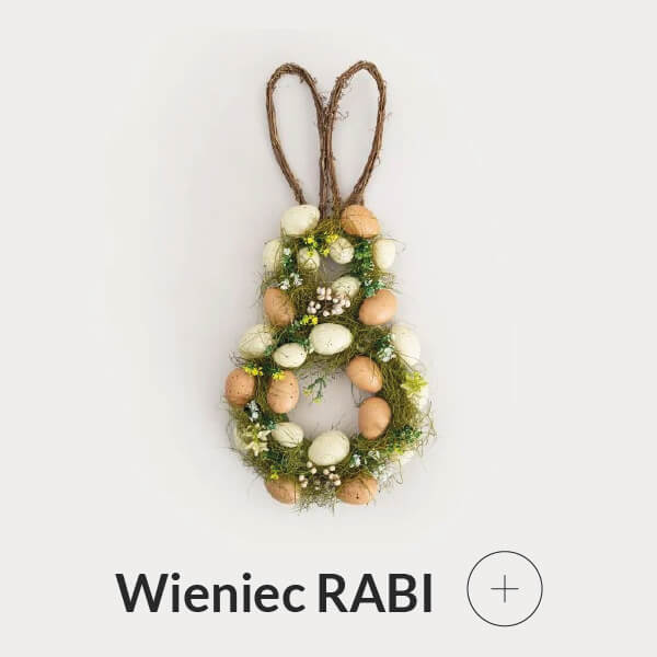 Wieniec wielkanocny w kształcie zajączka
