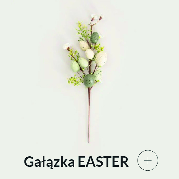 Gałązka sztuczna wielkanocna z pisankami