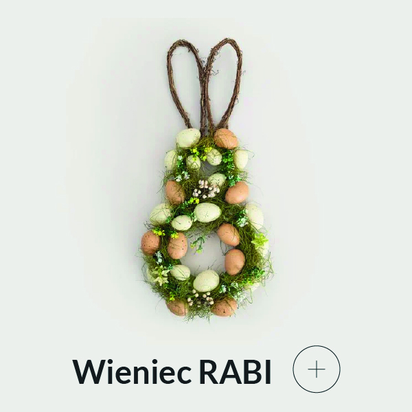 Wieniec wielkanocny w kształcie zajączka