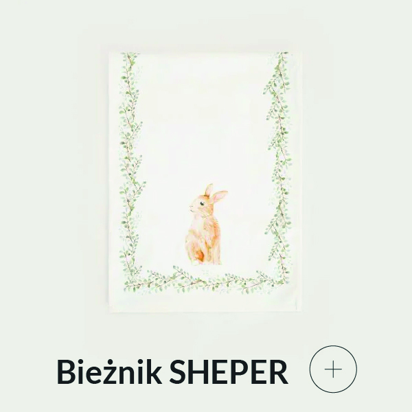 Bieżnik wielkanocny z zajączkiem