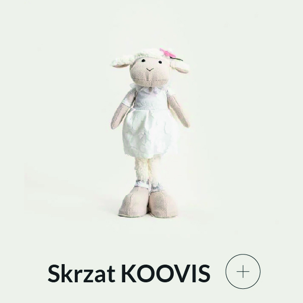 Skrzat stojący wielkanocny baranek