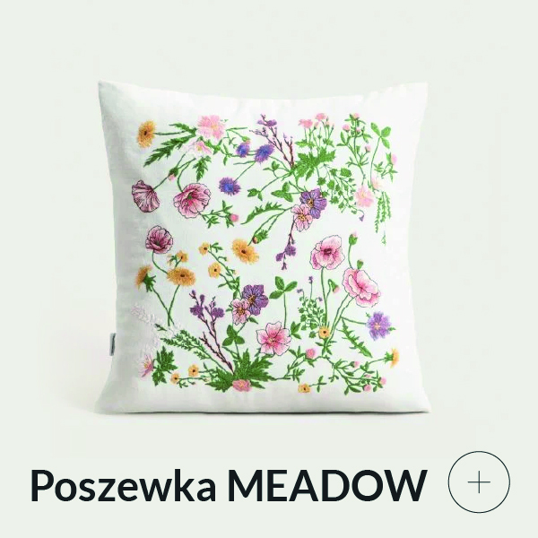 Poszewka dekoracyjna w kwiaty