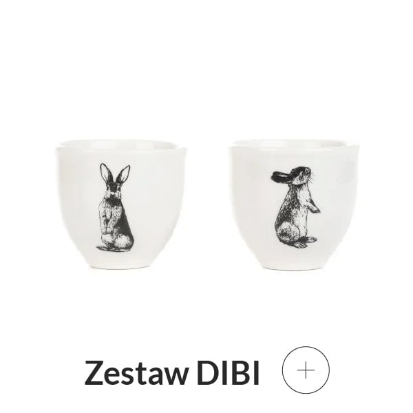 Kieliszki na jajka wielkanocne z zajączkiem