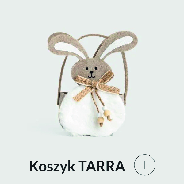 Koszyk wielkanocny zajączek