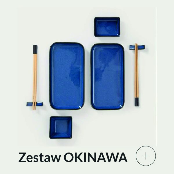 Zestaw do sushi granatowy