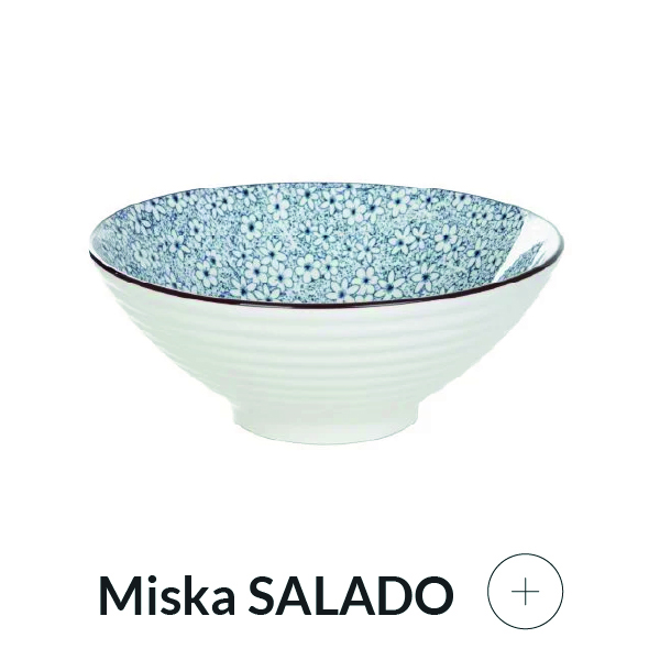 Miska do ramenu w kwiatki
