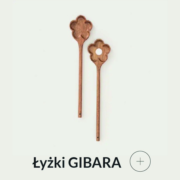 Łyżki do sałatki w kształcie kwiatka