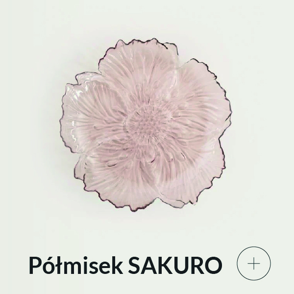 Półmisek różowy w kształcie kwiatka
