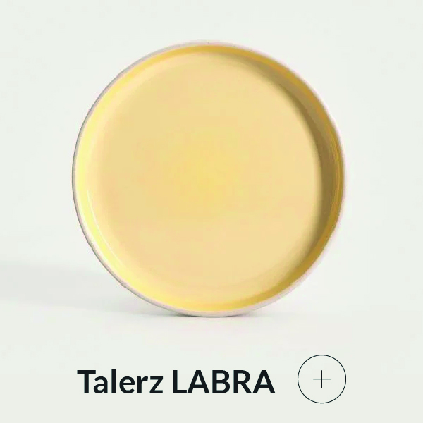 Talerz żółty