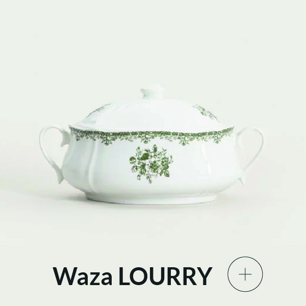 Waza porcelanowa zielona