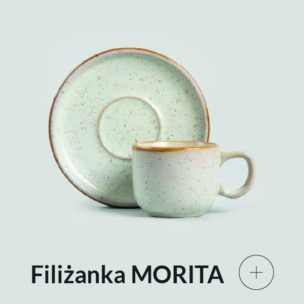 Filiżanka ze spodkiem beżowa