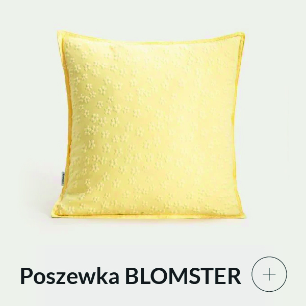 Poszewka dekoracyjna żółta