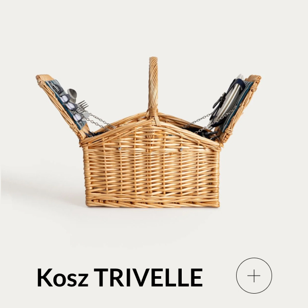 Kosz piknikowy z wyposażeniem