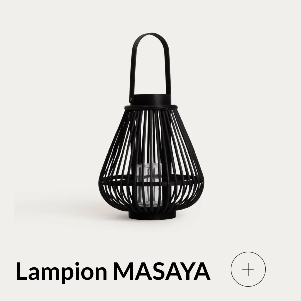 Lampion ogrodowy czarny