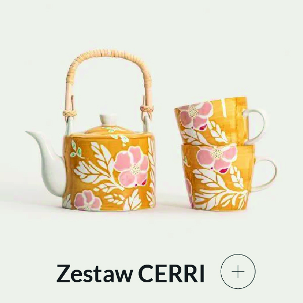 Zestaw do herbaty żółty
