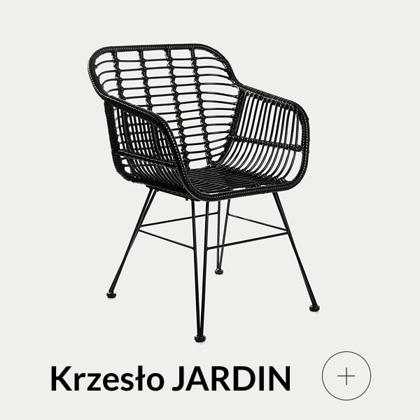 Krzesło ogrodowe czarne