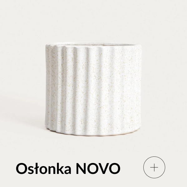 Osłonka na doniczkę ryflowana