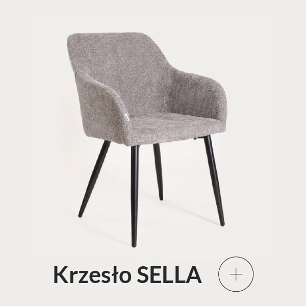 Krzesło szare z podłokietnikami